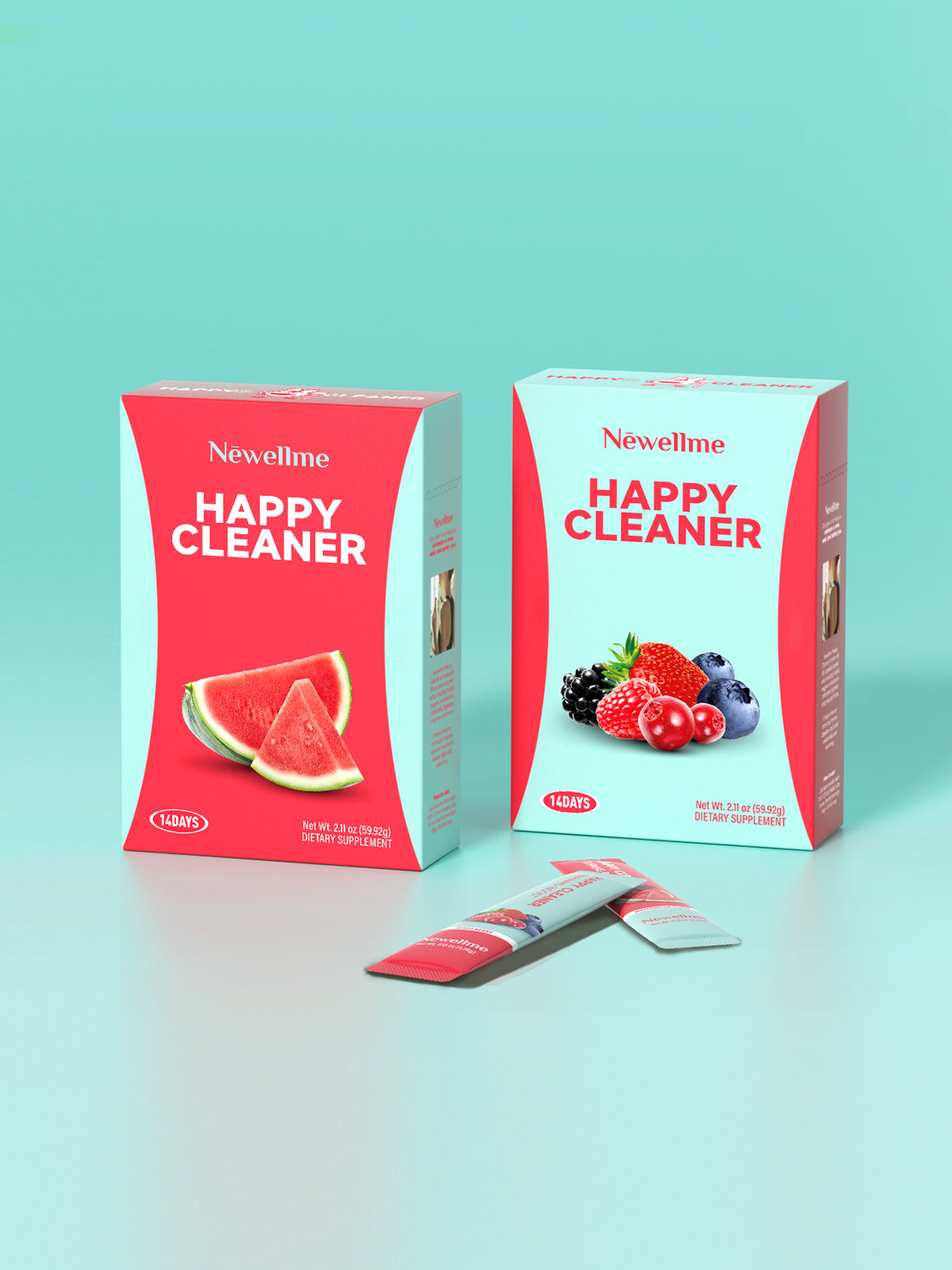 NEWELLME watermelon Berry Powder helps to cleanse and detoxify - boost immunity - antioxidant and adaptogen dietary supplement
