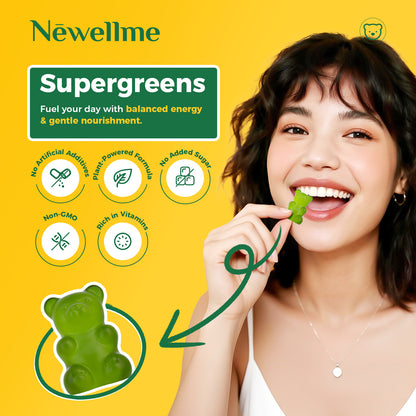 Newellme Super Green Multivitamin Gummies