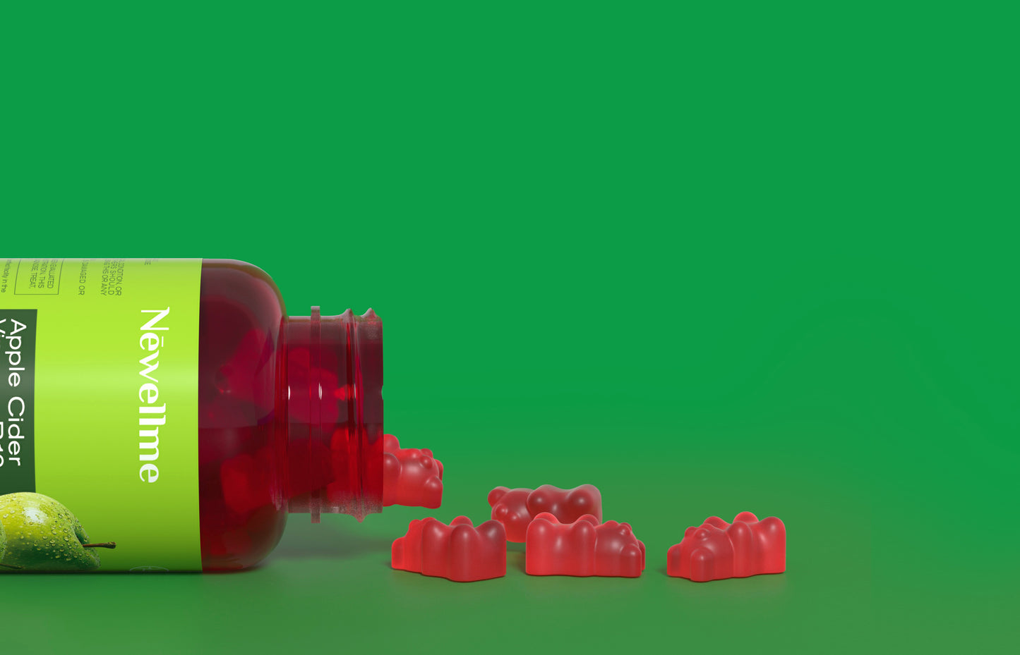 Apple cider Vinegar Gummies 15 days Clean, gluten-free, non-GMO, ACV Natural supplement for optimal diet health